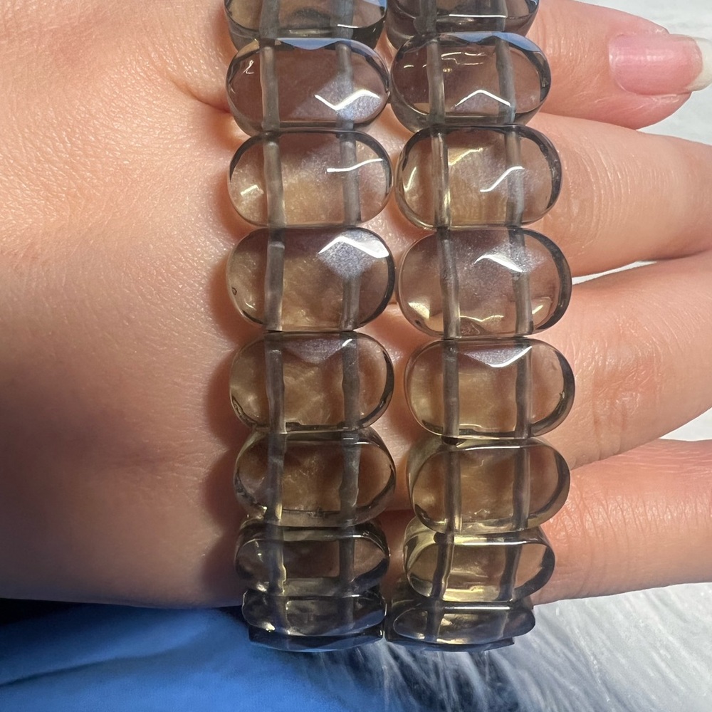 Smoky quartz bangle